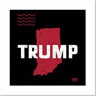 Trump Rhode Island 2020 - Red Wave, Red Statee Posters and Art